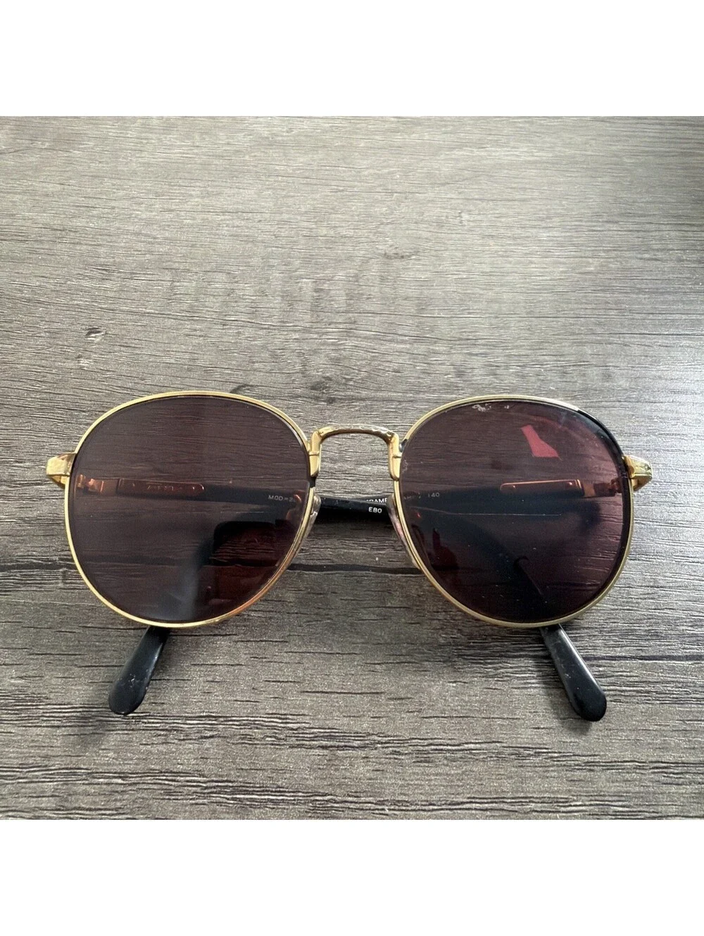 TURA Eyeglasses Mod=203 EBO-HGP Design Womens Black Gold 53-18-140 FRAMES ONLY